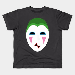 Dr Who Black Orchid harlequin mask Kids T-Shirt